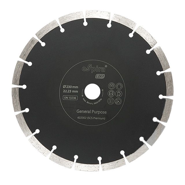Диск алмазный Espira SCS Eco 230х22,23 сегм 10х2,6 мм Eco (Универсальный) - изображение 1
